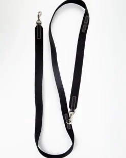 Hands-Free Textile Dog Leash in Black (Made in Italy)