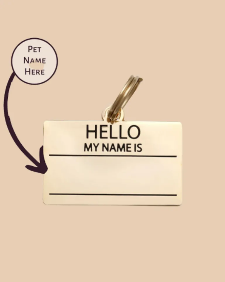 Hello, My Name Is ID Tag (Custom/Drop-Ship)