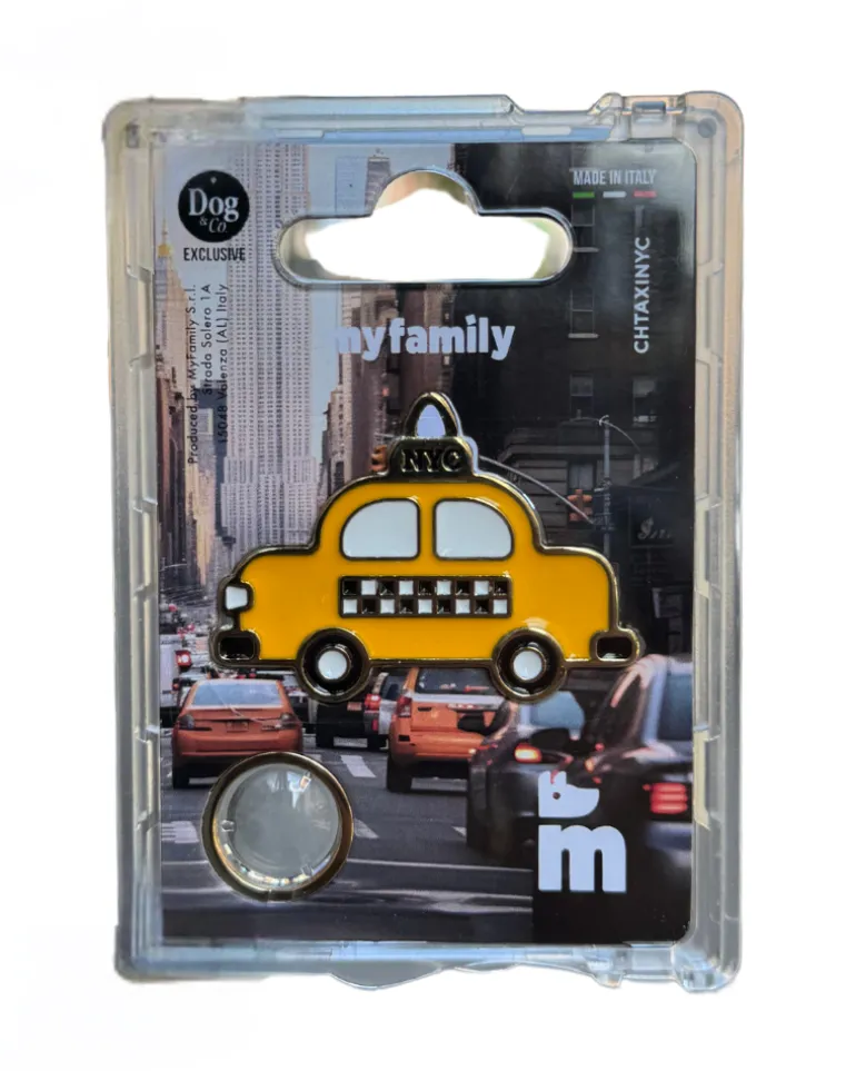 Hey Taxi Custom NYC Cab Pet ID Tag (Dog & Co. Exclusive)