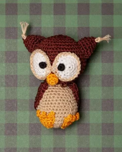 Hootie The Owl Organic Knit Dog Toy