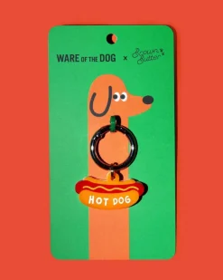 Hot Dog Collar Charm