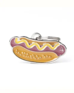 Hot Dog Custom Pet ID Tag
