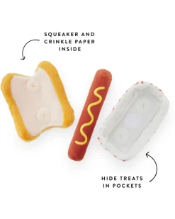 Hot Dog Interactive Snuffle Dog Toy