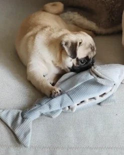 2-IN-1 Burrow + Snuggle Trout Fish Dog Toy