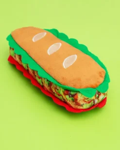 3-in-1 Sandwich Plush + Tennis Ball Dog Toy