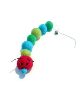 Kat the Caterpillar Wool Cat Toy