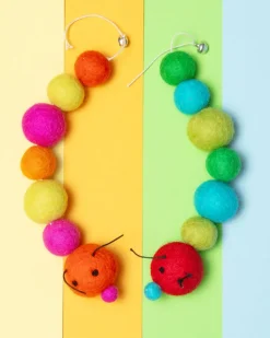 Kat the Caterpillar Wool Cat Toy
