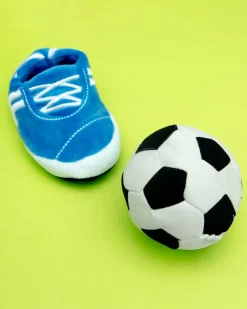 Kick & Score Squeaky Plush Dog Toy Set