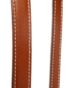 Leather Dog Leash in Tobacco Brown (Made in Italy)
