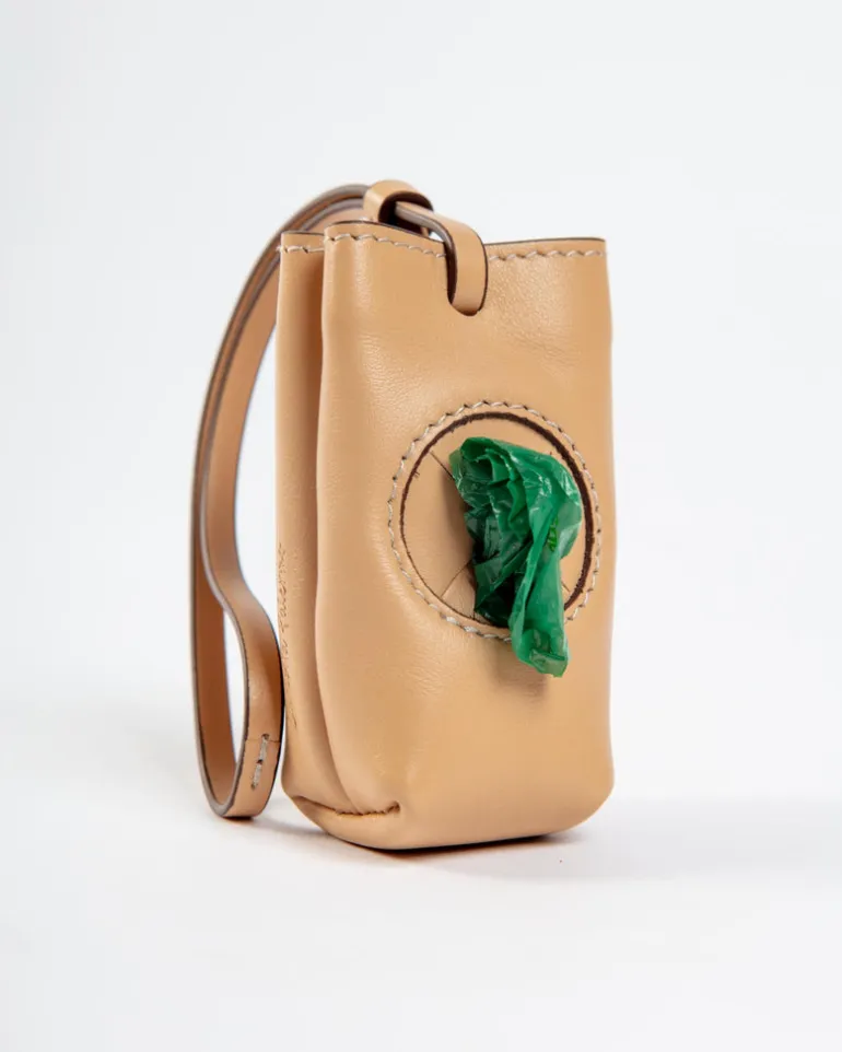 Leather Poop Bag Roll Holder (Made in Italy)