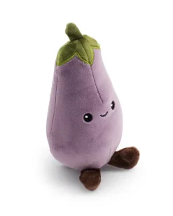 Lil' Aubie the Eggplant Squeaky Plush Dog Toy