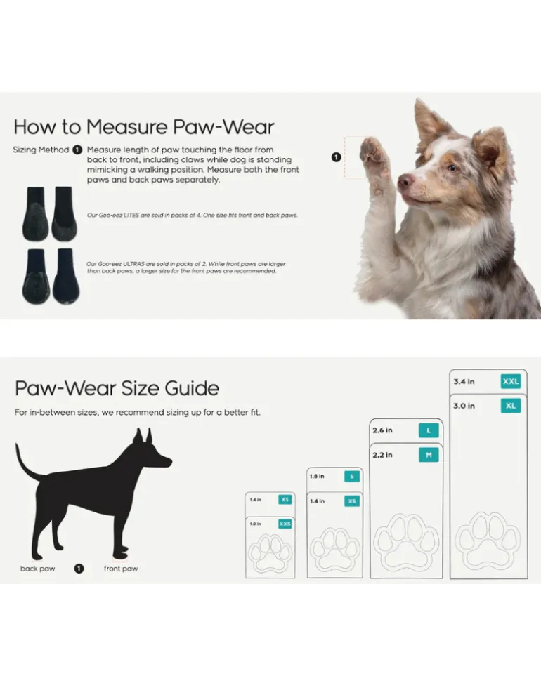 LITES All Season Dog Booties (in Black or Khaki)