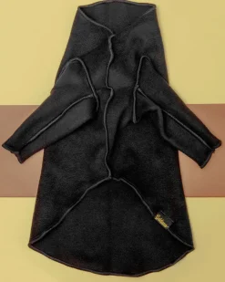 Long-Sleeve Pullover Stretch Dog Fleece in Black (Made in the USA, Dog & Co. Exclusive!)