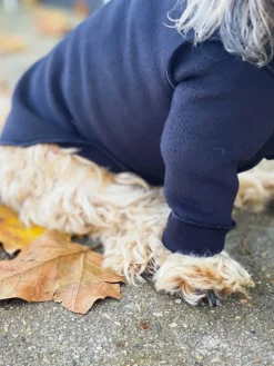 Long-Sleeve Pullover Stretch Dog Fleece in Black (Made in the USA, Dog & Co. Exclusive!)