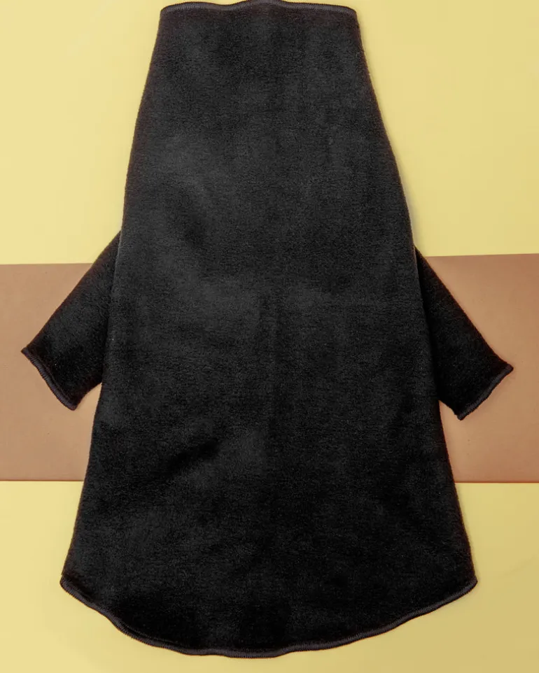 Long-Sleeve Pullover Stretch Dog Fleece in Black (Made in the USA, Dog & Co. Exclusive!)