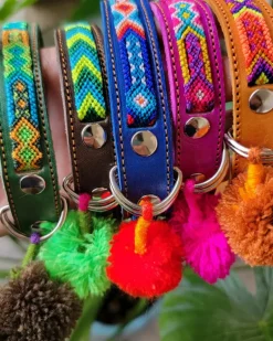 Mexican Boho Inspired Leather Pet Collars (FINAL SALE)