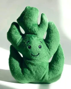 Monstera Recycled Squeaky + Crinkle Dog Toy