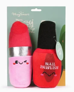 Nail Polish & Lipstick Dog Toy (2-Pack)