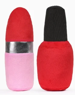 Nail Polish & Lipstick Dog Toy (2-Pack)