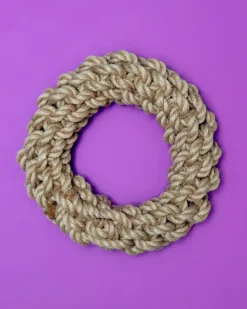 Natural Hemp Rope Ring Dog Toy