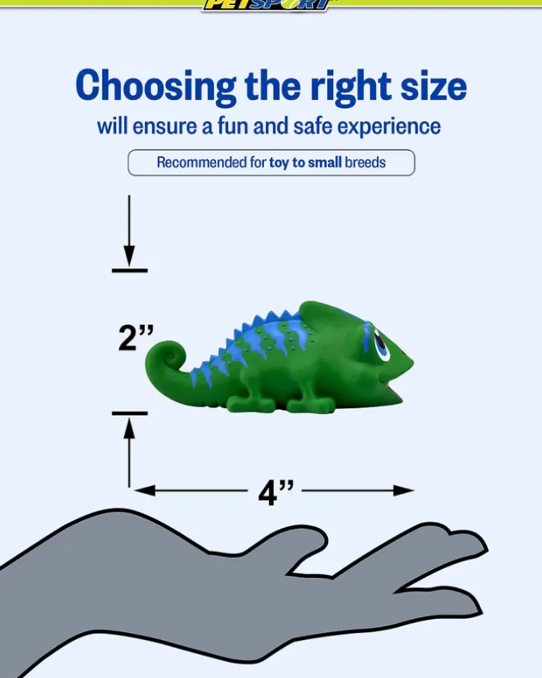Naturflex Latex Chameleon Squeaky Dog Toy