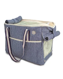 Nautical Stripe Dog Carrier Tote