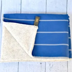 Newport Blue Stripe Blanket