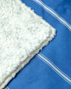 Newport Blue Stripe Blanket