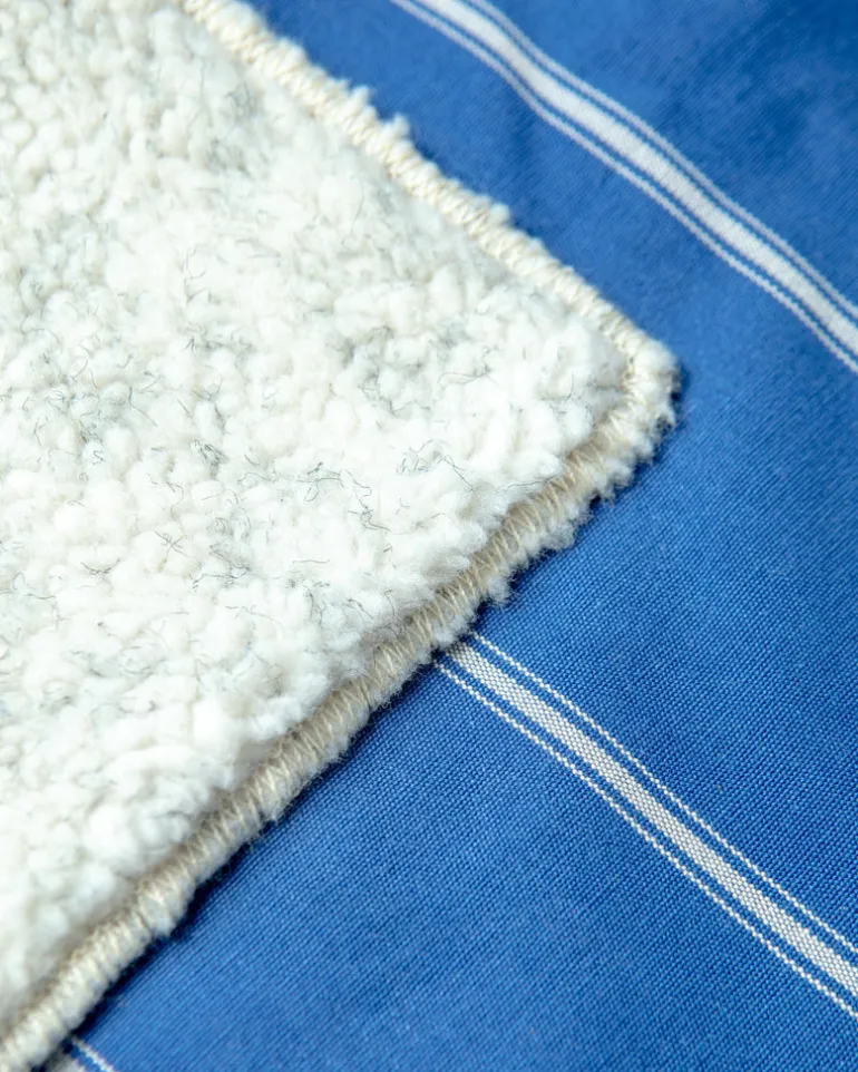 Newport Blue Stripe Blanket