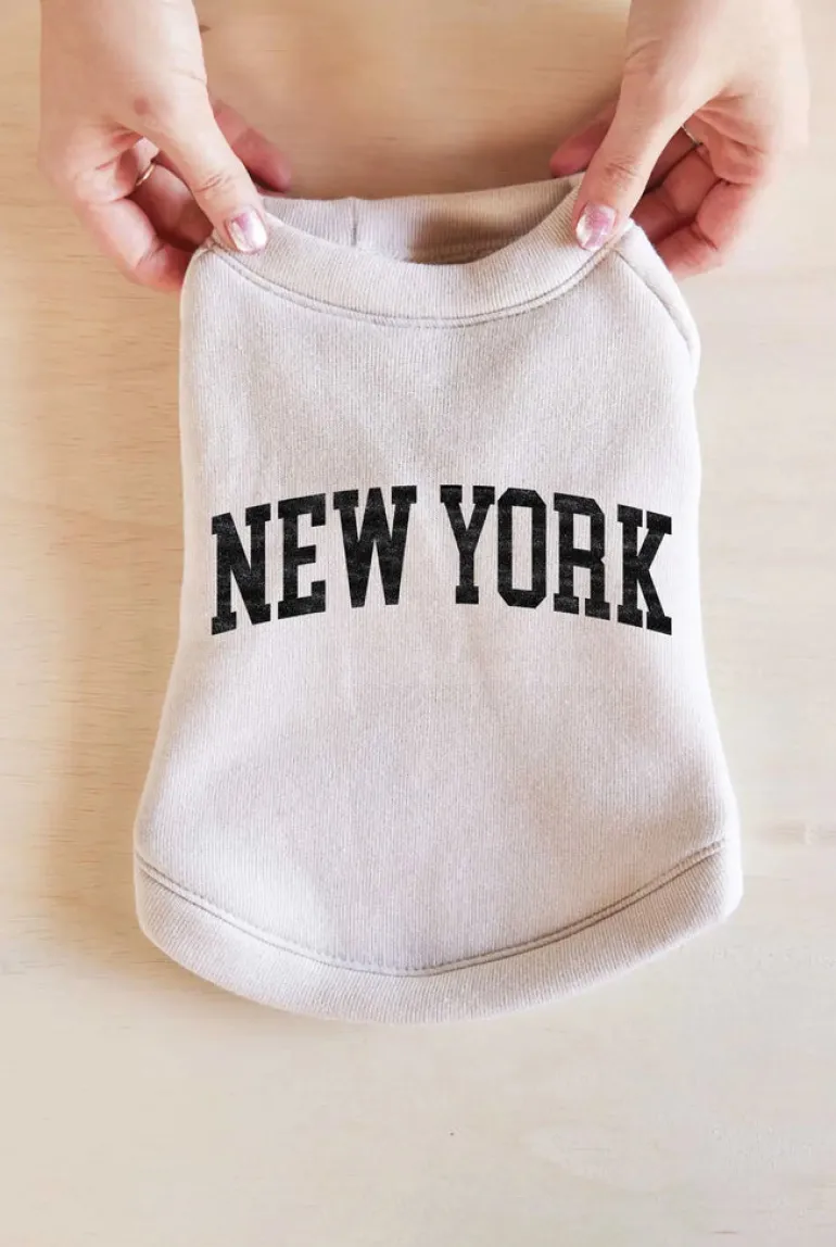 "New York" Pet Sweatshirt (Made in the USA)
