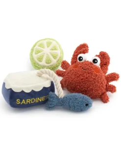 Ocean Munch Bunch Squeaky Plush Dog Toy