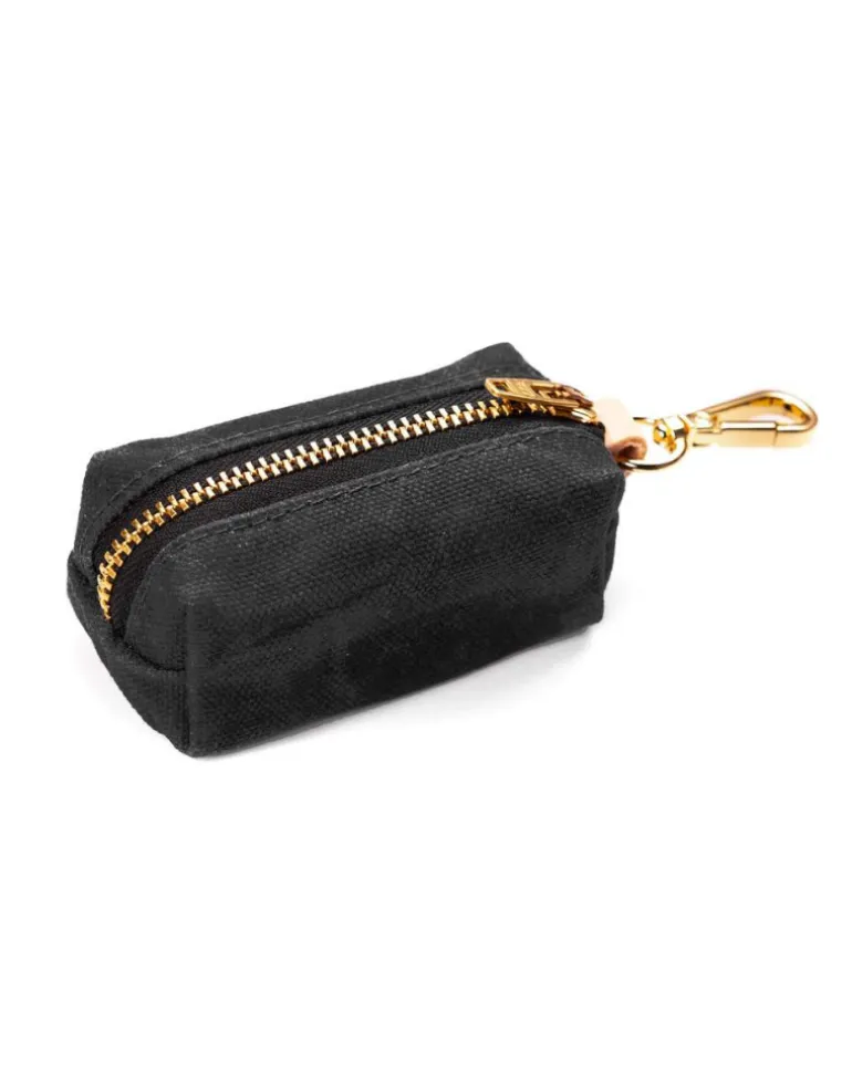 Onyx Waxed Canvas Waste Bag Dispenser (Made in the USA)