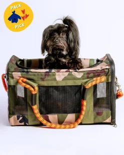 Out-Of-Office Airline Compliant Pet Carrier in Camo w/ Orange (Pro Edition)