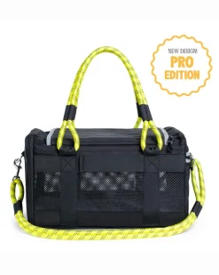 Out-Of-Office Airline Compliant Pet Carrier in Black w/ Neon Yellow (Pro Edition)