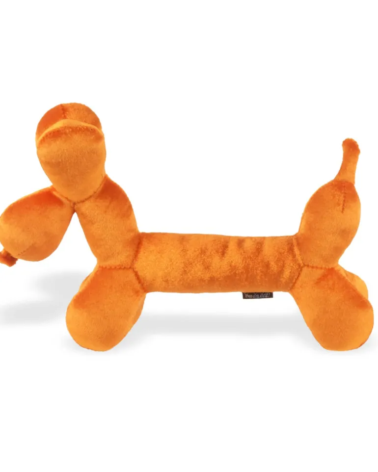Party Animal Balloon Buddy Squeaky Plush Dog Toy