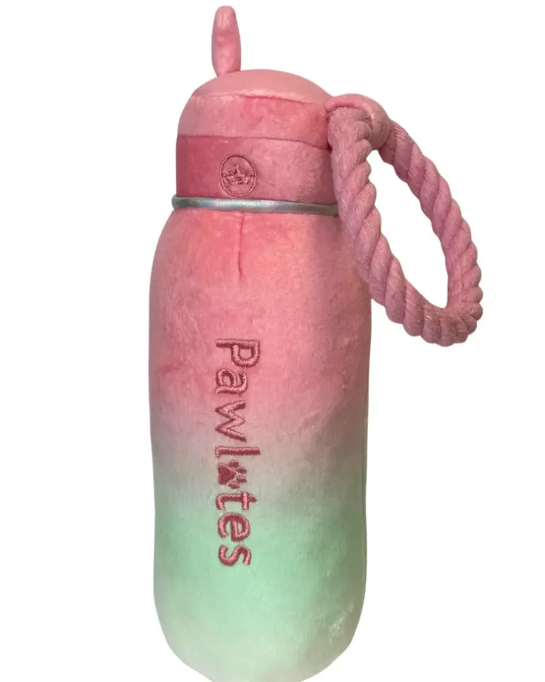 Pawlates Princess Water Bottle Plush Dog Toy