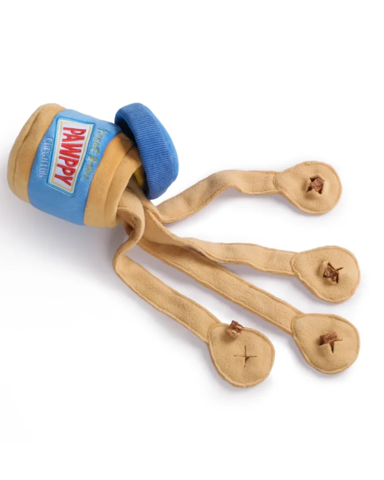 Pawppy Peanut Butter Jar Dog Treat Toy