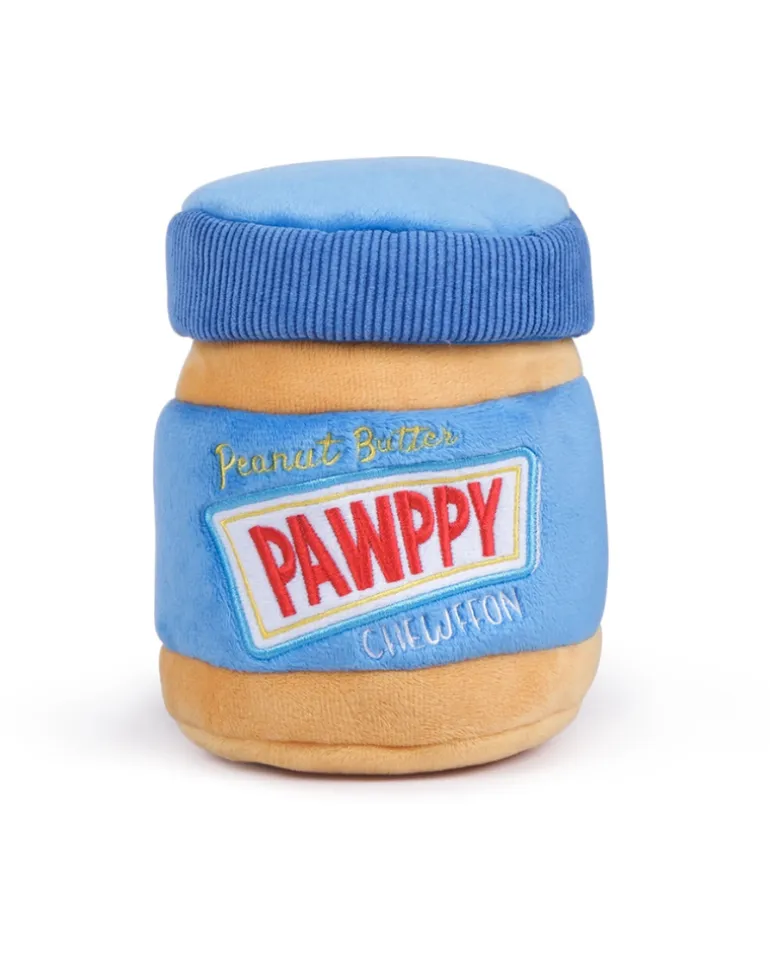 Pawppy Peanut Butter Jar Dog Treat Toy