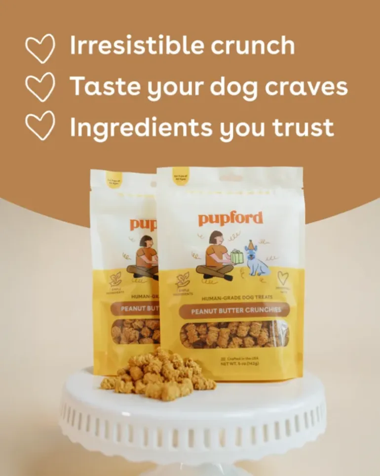 Peanut Butter Crunchies Dog Treats