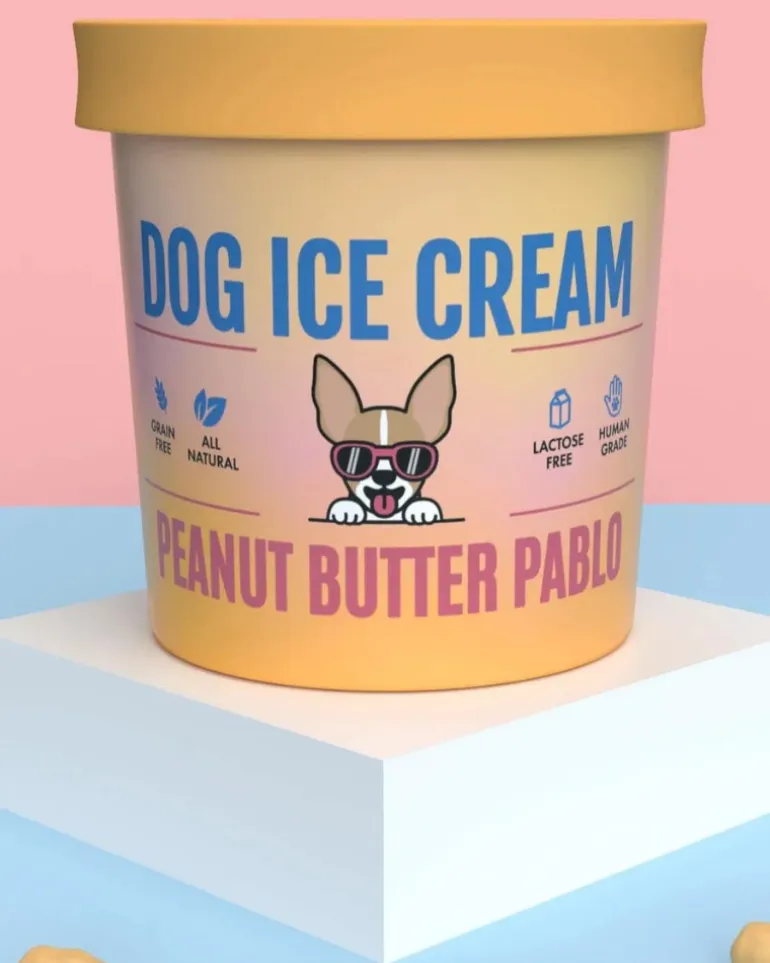 Peanut Butter Pablo Human Grade Dog Ice Cream Mix (Lactose-Free)
