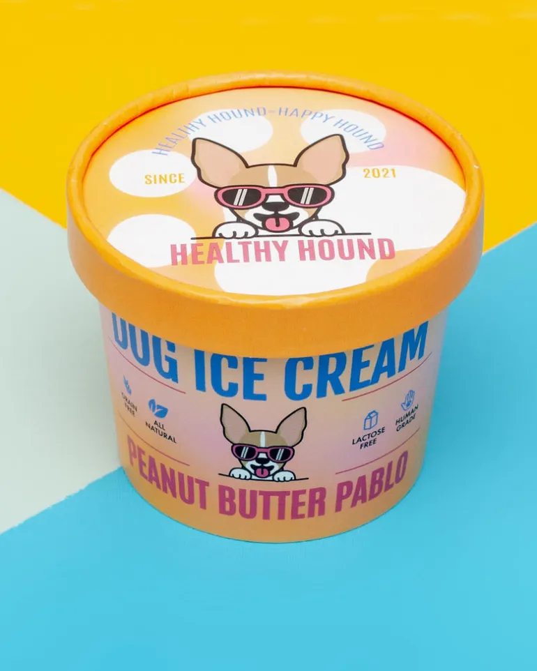 Peanut Butter Pablo Human Grade Dog Ice Cream Mix (Lactose-Free)