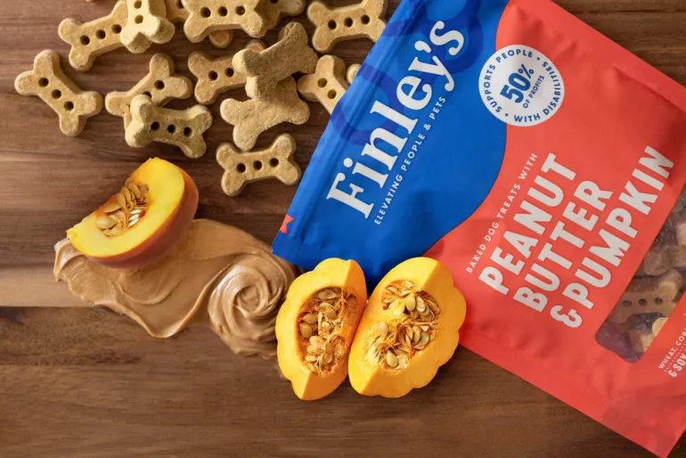 Peanut Butter & Pumpkin Crunchy Dog Biscuits