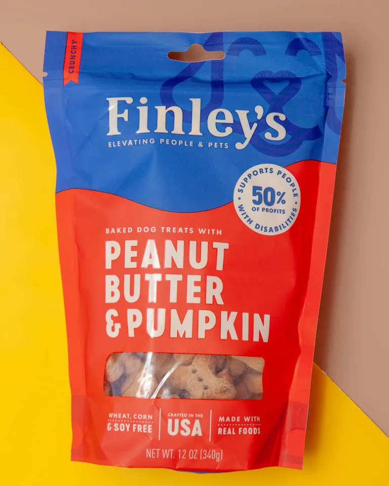 Peanut Butter & Pumpkin Crunchy Dog Biscuits
