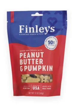 Peanut Butter & Pumpkin Crunchy Dog Biscuits