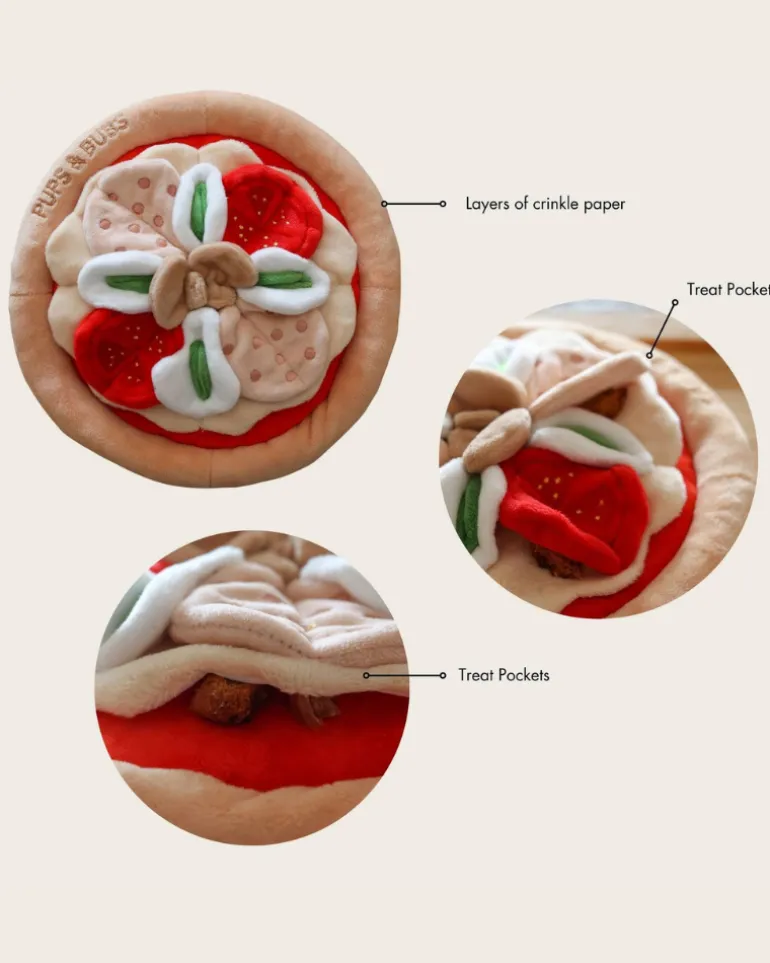 Pepperoni Pizza Nosework Dog Toy