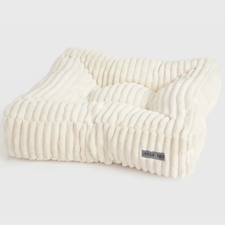 Pillow Top Dog Bed in Luna Ivory (Direct Ship)(Made in the USA)