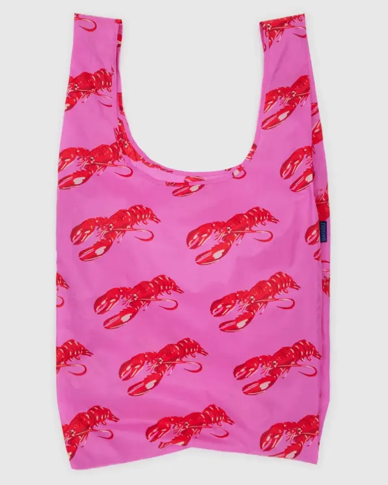 Pink Lobster Big Baggu Reusable Bag (FINAL SALE)