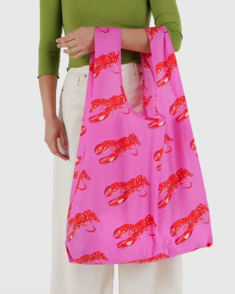 Pink Lobster Big Baggu Reusable Bag (FINAL SALE)