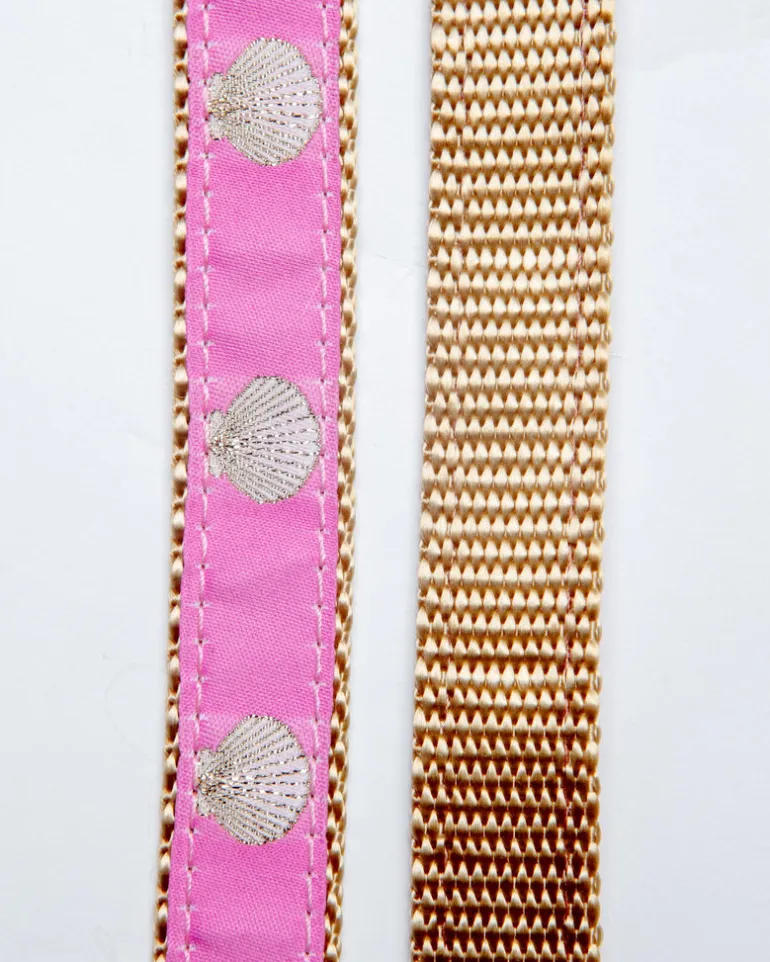 Pink Scallop Shell Dog Leash (Made in the USA)
