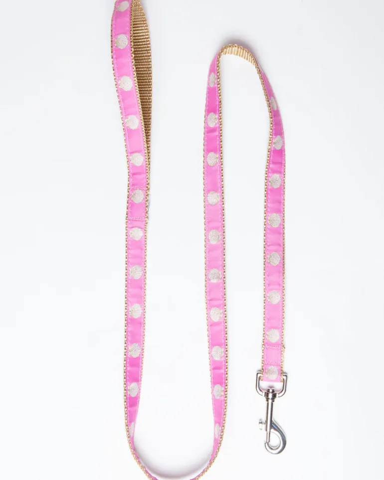 Pink Scallop Shell Dog Leash (Made in the USA)